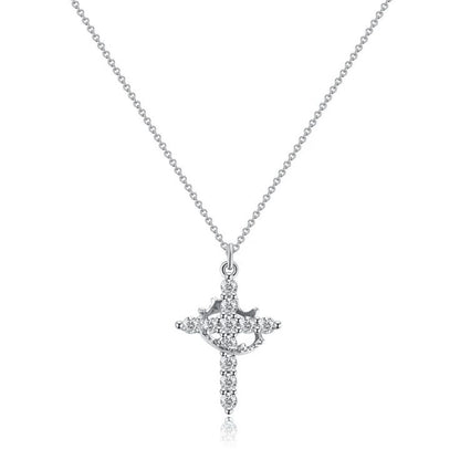 Crown Cross Necklace