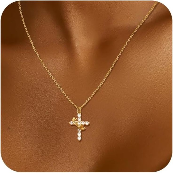 Crown Cross Necklace